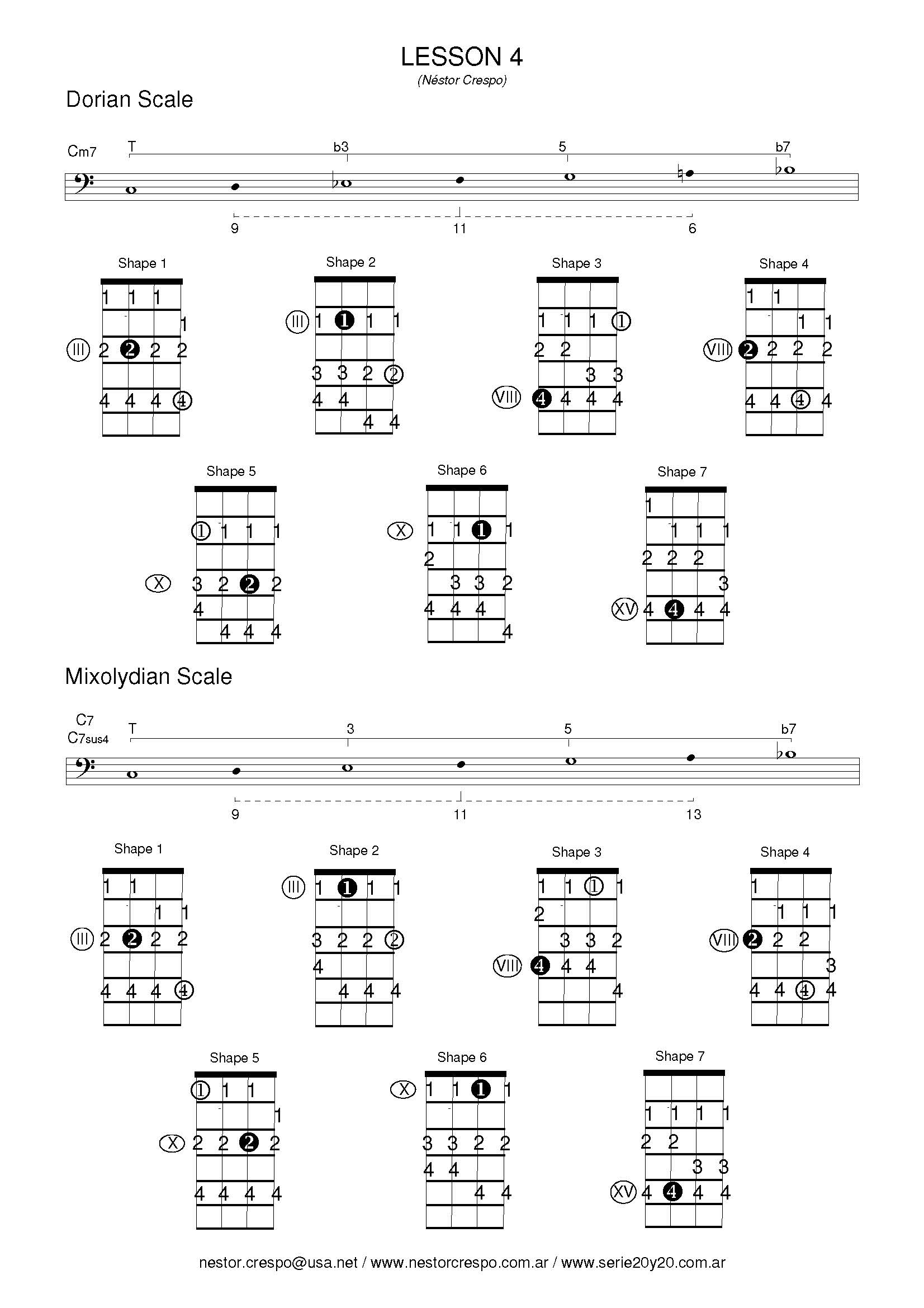 Bass   Scales & Arpeggios – Serie 20&20 